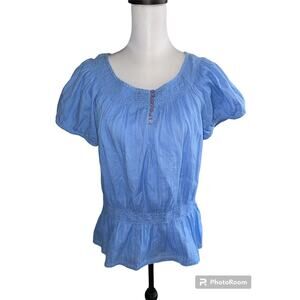 Architect Petites Blue Short Sleeve top XL